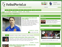 Tablet Screenshot of fotbalportal.cz